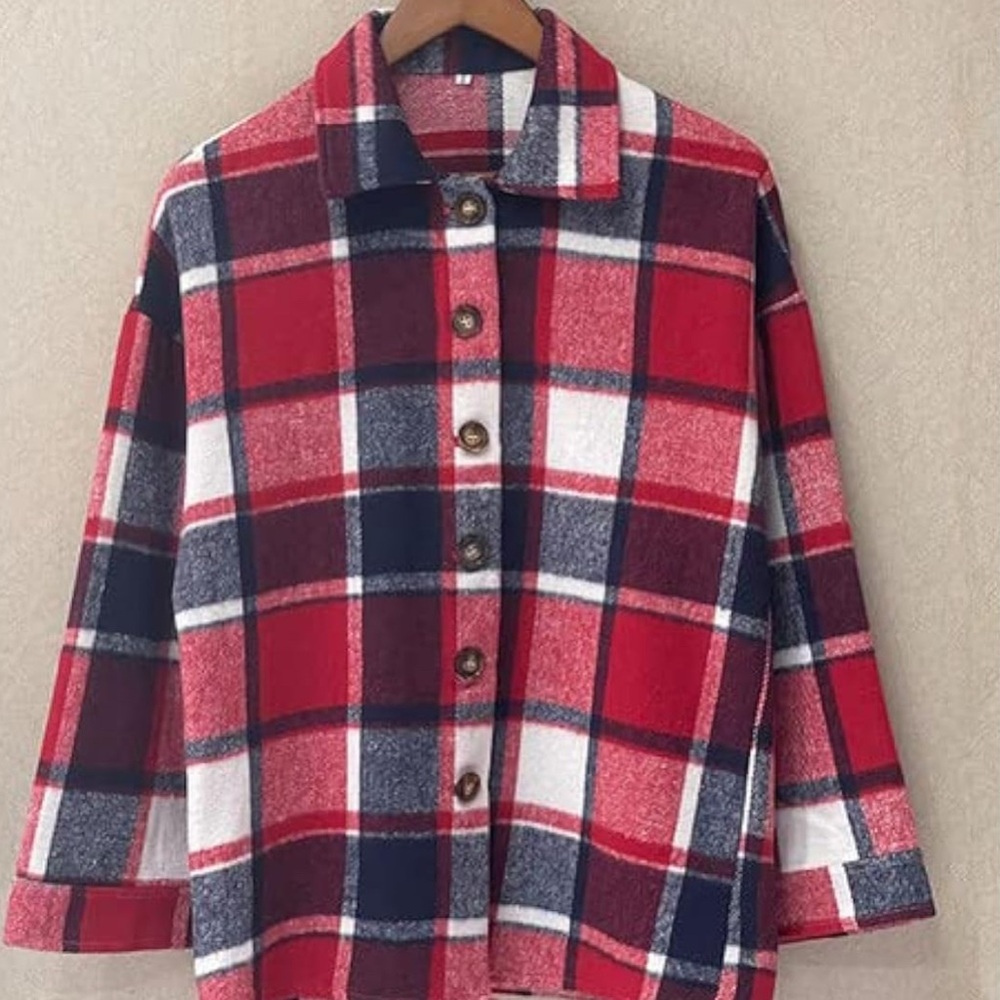 Barn Style Rugged Flannel Shirt/Jacket  - Boyfriend Cut Women’s Size M